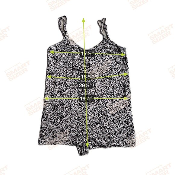 2/$18 SALE! American Eagle Cheetah Romper Womens S‎ Flowy Spaghetti Strap Shorts - Picture 2 of 7